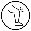 Knee pain icon
