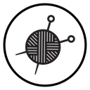 Knit yarn with needle icon