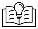 Knowledge Base black outline icon