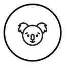 Koala head icon
