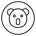 Koala head icon