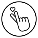 Korean heart icon