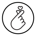 Korean heart icon