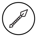 Kunai throwing knife icon