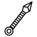 Kunai throwing knife icon