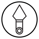 Kunai throwing knife icon