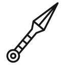 Kunai throwing knife icon