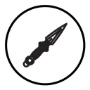Kunai throwing knife icon