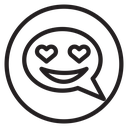 Lady Love Smiley Message icon