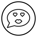 Lady Love Smiley Message icon