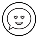 Lady Love Smiley Message icon