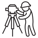 Land surveyor icon