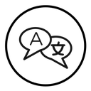 Language (2) icon