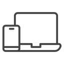 Laptop and Mobile icon