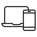 Laptop and Mobile icon