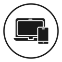 Laptop and Mobile icon