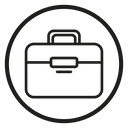 Laptop bag icon