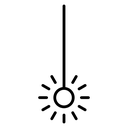 Laser beam Black Outline icon