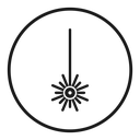 Laser beam icon