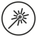 Laser beam icon