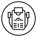 Laser epilation equipment icon