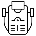 Laser epilation equipment icon