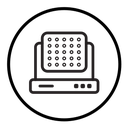 Laser lamp icon