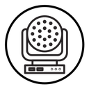 Laser lamp icon