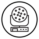 Laser lamp icon