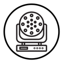 Laser lamp icon