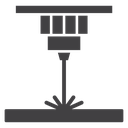 Laser machine icon