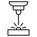 Laser machine icon