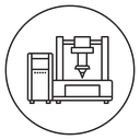 Laser machine icon