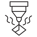 Laser machine icon