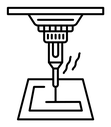 Laser machine icon
