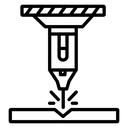 Laser machine icon