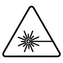 Laser warning icon