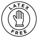 Latex Free Black Outline icon