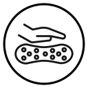 Latex mattress material icon