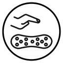 Latex mattress material icon