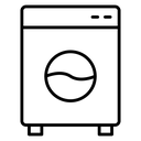 Laundry Black Outline icon