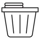 Laundry basket icon