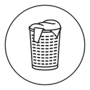 Laundry hamper icon