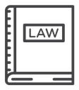 Law book Black Outline icon
