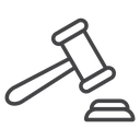 Law Black Outline icon