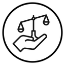 Law Scale Hand icon