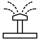 Lawn sprinkler icon