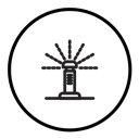 Lawn sprinkler icon