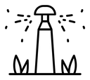 Lawn sprinkler icon