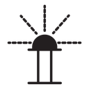 Lawn watering system icon